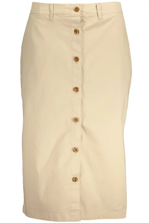 Beige Cotton Gant Skirt