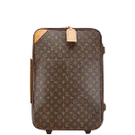 Brown Canvas Louis Vuitton Travel Bag