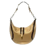 Beige Leather Longchamp Shoulder Bag