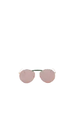 Green Metal Fendi Sunglasses