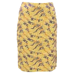 Yellow Fabric Dries Van Noten Skirt