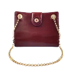 Burgundy Leather Tiffany & Co. Shoulder Bag