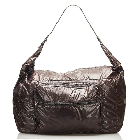Brown Nylon Bottega Veneta Shoulder Bag