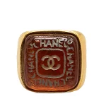 Gold Metal Chanel Ring