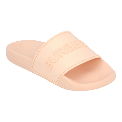 Pink Rubber Burberry Sandals