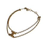 Gold Metal Celine Bracelet