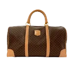 Brown Canvas Celine Travel Bag