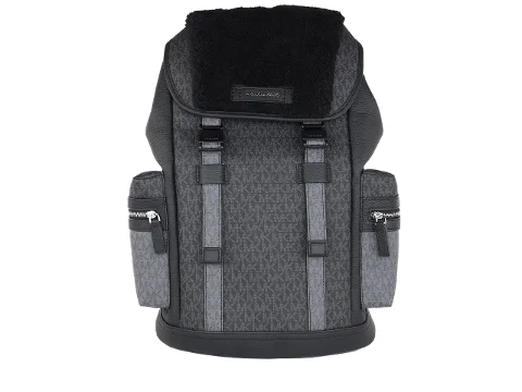 Black Leather Michael Kors Backpack