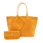 Yellow Canvas Goyard Tote