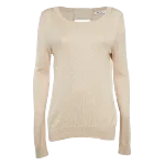 Beige Knit Sandro Sweatshirt