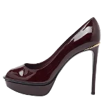 Burgundy Leather Louis Vuitton Heels