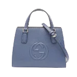 Blue Leather Gucci Handbag