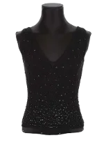 Black Cashmere Mugler Top