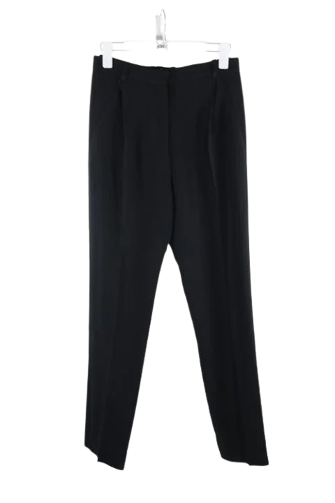 Black Polyester Mugler Pants