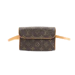 Brown Canvas Louis Vuitton Florentine Pochette