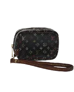 Black Canvas Louis Vuitton Pouch