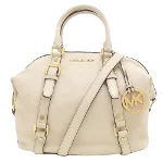 Beige Leather Michael Kors Handbag