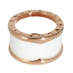 Metallic Rose Gold Bvlgari Ring