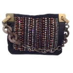 Black Silk Lanvin Handbag