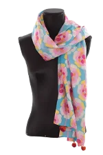 Multicolor Cotton Antik Batik Scarf