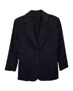 Navy Wool The Row Blazer