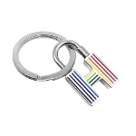 Multicolor Silver Hermès Key Chain