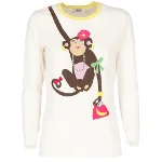 White Cotton Moschino Sweater