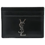 Black Leather Saint Laurent Wallet