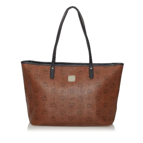 Brown Leather Mcm Tote