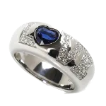 White Metal Chopard Ring