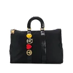 Black Leather Moschino Handbag