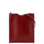 Burgundy Leather Hermès Crossbody Bag