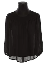 Black Polyester Sandro Top