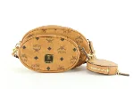 Beige Canvas MCM Belt Bag