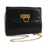 Black Leather Salvatore Ferragamo Crossbody Bag