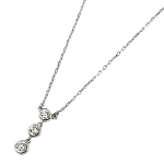 Silver Metal Mikimoto Necklace