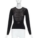 Black Fabric Giambattista Valli Top