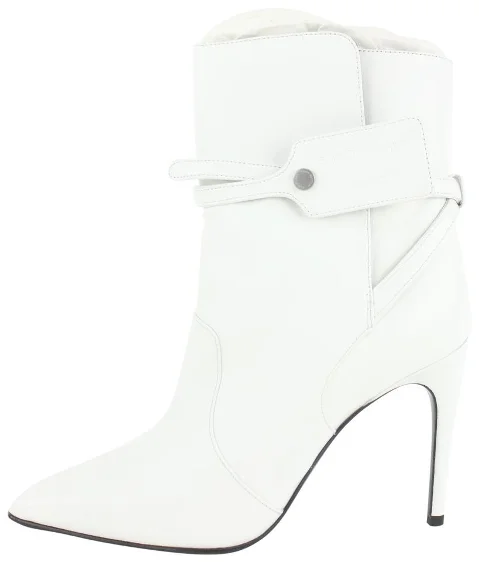 White Leather Off White Boots
