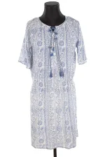 Blue Cotton Antik Batik Dress