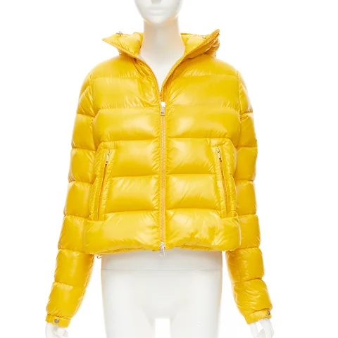 Yellow Fabric Moncler Jacket