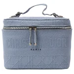 Blue Fabric Dior Vanity Bag