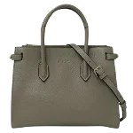 Grey Leather Furla Handbag