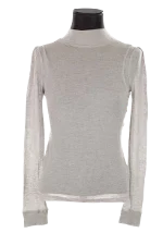 White Wool Maje Top