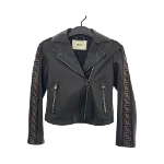 Black Leather Fendi Jacket