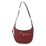 Burgundy Leather Cartier Shoulder Bag