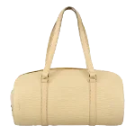 Beige Leather Louis Vuitton Soufflot