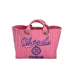 Pink Canvas Chanel Deauville