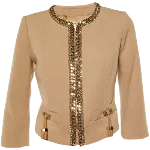 Beige Polyester Elisabetta Franchi Jacket