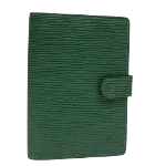 Green Leather Louis Vuitton Agenda