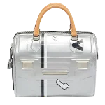 Silver Leather Louis Vuitton Speedy